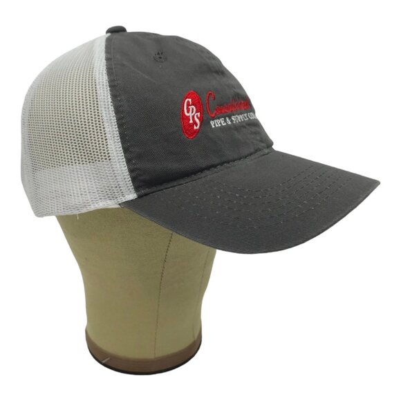 Consolidated Pipe Supply Company Logo Mesh Strapback Cap Trucker Baseball Hat - Picture 3 of 14